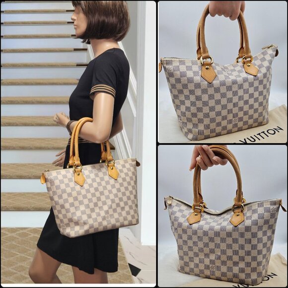 Louis Vuitton Damier Azur Saleya PM Tote Bag - Picture 12 of 17